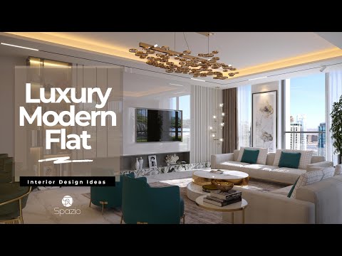 Modern Luxury Apartment Interior Design Tour | 1 Bedroom Flat Interior Design Ideas | Spazio