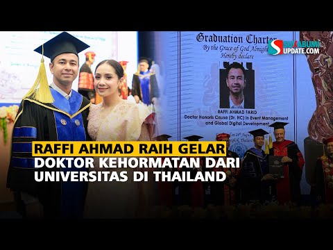 Raffi Ahmad Raih Gelar Doktor Kehormatan dari Universitas di Thailand
