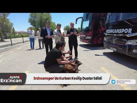 Erzincanspor'da Kurban Kesilip Dualar Edildi