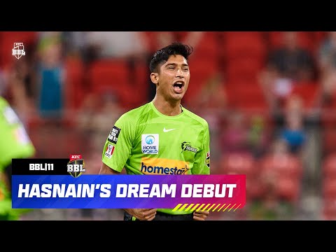 TRIPLE-WICKET MAIDEN ON DEBUT | Mohammad Hasnain's Insane BBL Over | BBL|11