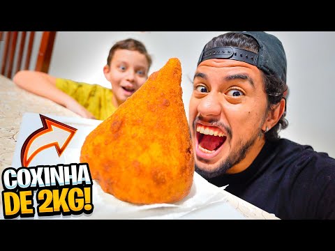 FIZEMOS UMA COXINHA GIGANTE DE 2KG!!