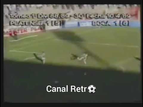 Platense Gol de Scotto frente a Boca 1989