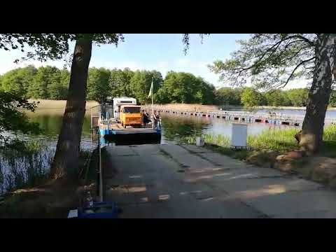 Żuk A 074 1995 r na promie, Camping Inter Nos Złocieniec