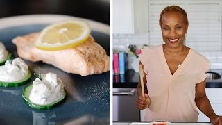 Live - Poached Salmon Fillets | Spring Salad w/ Oranges and Champagne Dijon Vinaigrette