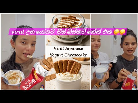 Viral 2 ingredient japanese yogurt cheesecake 😋