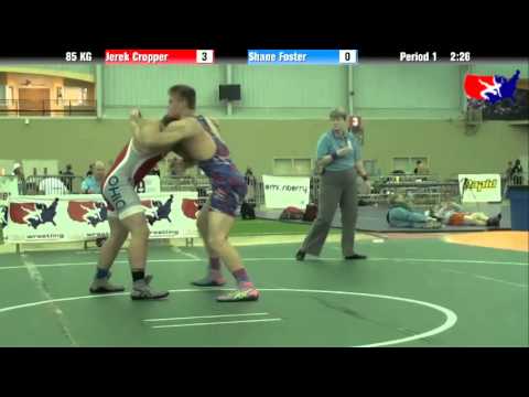 Jerek Cropper vs. Shane Foster at 2013 ASICS FILA Cadet Nationals - GR