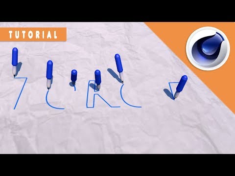 АНИМАЦИЯ ПИШУЩЕЙ РУЧКИ в Сinema 4D /для начинающих/