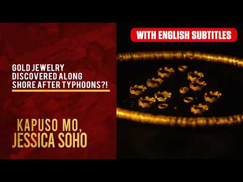 Gold jewelry discovered along shore after typhoons