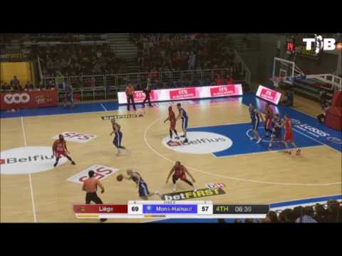 Lionel Bosco (Mons-Hainaut): Highlights @ Liège Basket (01/28/2017)