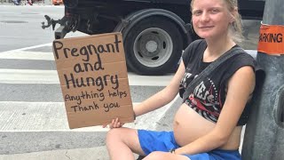 Pregnant Beggar Was Asking for Help, But Then One Woman Followed Her ! video