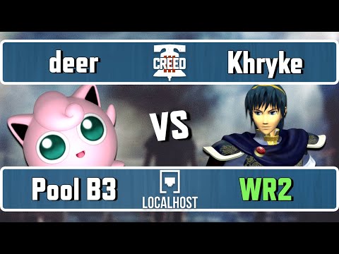 Creed III: deer (Puff) Vs. Khryke (Marth) - Pool B3 WR2