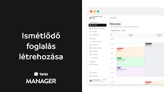 Ismétlődő foglalás létrehozása