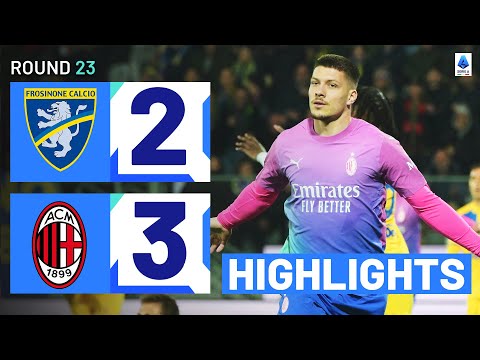 Resumen de Frosinone vs Milan Jornada 23