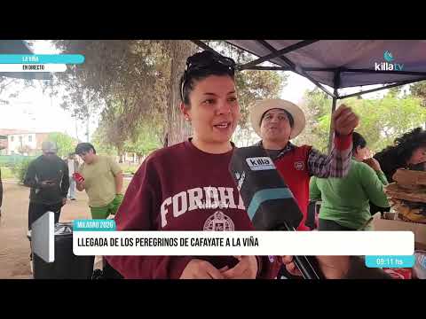 La Viña recibió a los peregrinos de Santa María y Cafayate con un amplio operativo