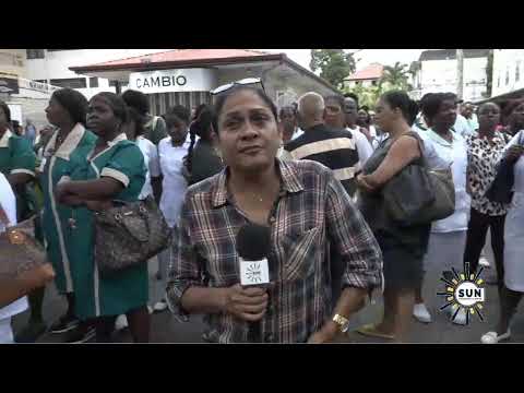 LIVE - Verpleegkundigen in actie, willen minister Ramadhin zien I SUN WEB TV I