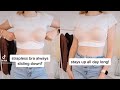 Strapless Bra Sliding Down? Try This!!