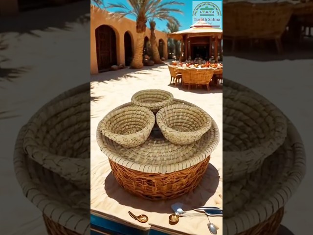 صحن خوص مع ثلاثة بداية