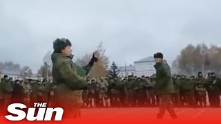 Russian army faces mutiny as 100 mobilised Russians refuse to go ​to war