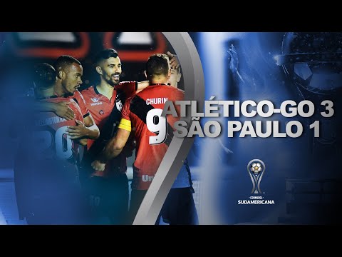 Gols e lances de Atlético-GO x São Paulo
