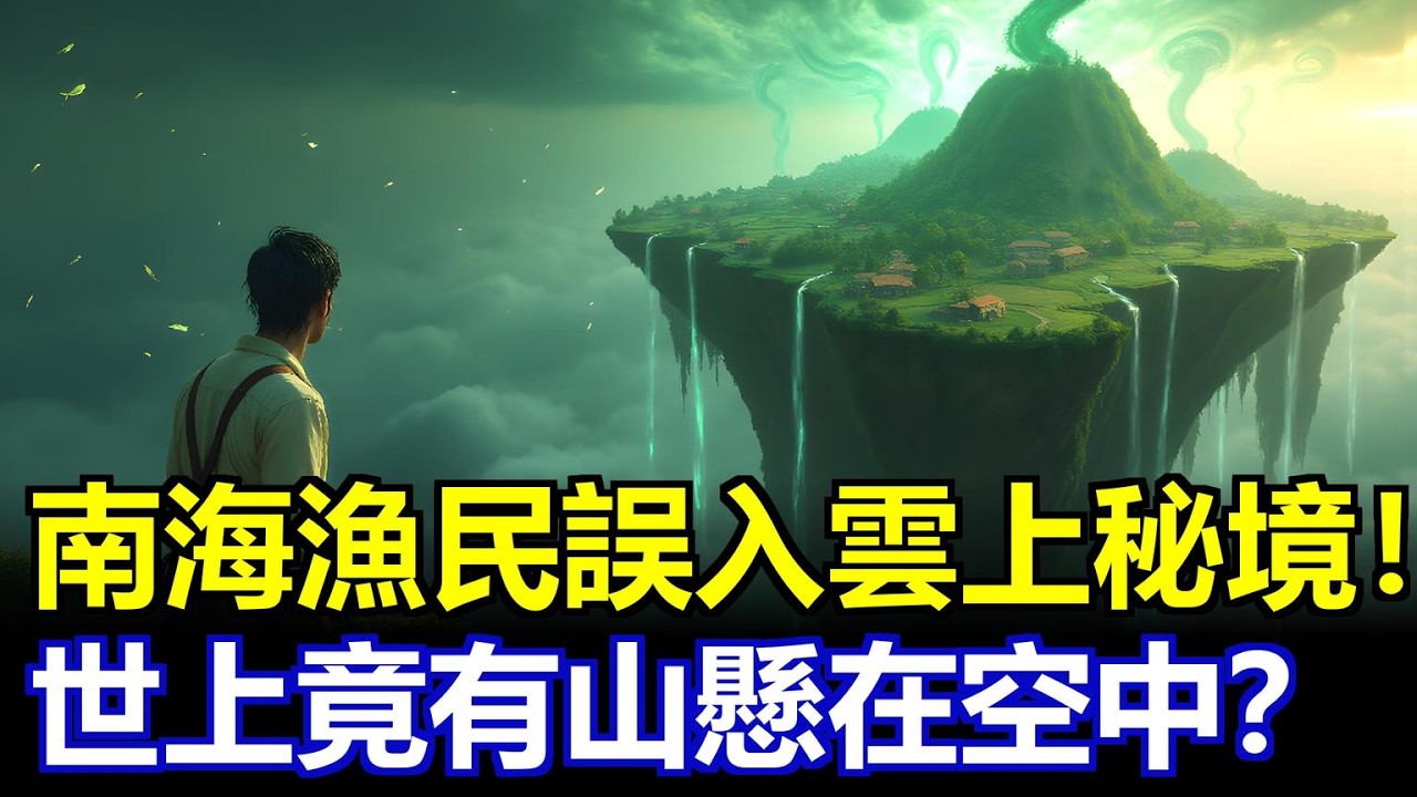 南海漁民被龍捲風捲入雲上秘境！世上竟有山懸浮在空中？#南海奇聞 #龍吸水 #浮山石 #海市蜃樓 #媽祖誕 #神秘村落 #故事雜談