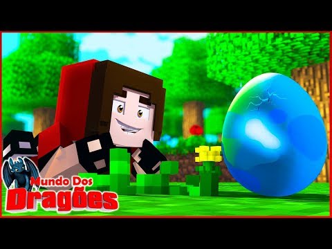 NASCEU O MEU PRIMEIRO OVO DE DRAGÃO DE GELO! LINDO DEMAIS! - Minecraft: Mundo dos Dragões #19
