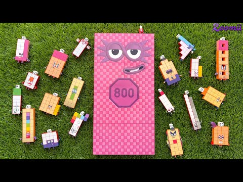 Looking for Numberblocks RAINBOW Big 800 mini! NEW ASMR - Numberblocks Satisfying Video #38