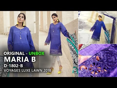 Maria B Collection 2018 - Unbox 2B Voyages Luxe Lawn 2018 - Pakistani Branded Dresses Video