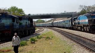 preview picture of video 'KJM WDP-4 20025 on rampage with Nagavali Express..'