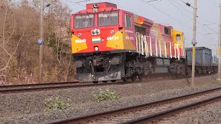 GE #WDG4G 12 seconds continuous honking ! #indianrailways 4500 HP diesel #locomotive GE ES43ACmi