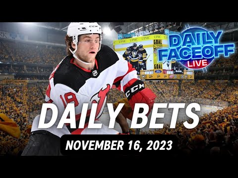 NHL DAILY BETS : November 16 , 2023 | Daily Faceoff Live
