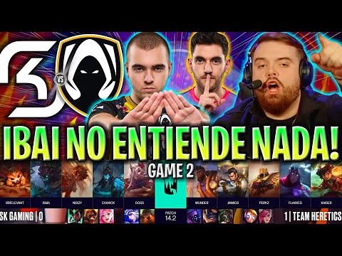 IBAI FLIPANDO CON ESTE NIVELAZO!😂 - SK vs TH GAME 2 LEC INVIERNO PLAYOFFS 2024 ESPAÑOL LVP
