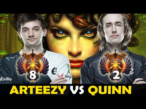 ARTEEZY VS QUINN - PHYSICAL MEDUSA VS MAGIC LESHRAC | DOTA 2 Gameplay