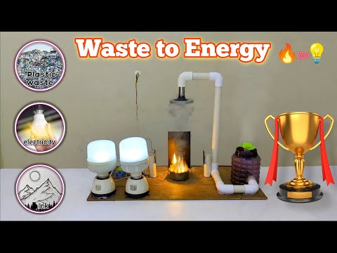 World’s Best Waste to Energy Project 🔥 | Plastic Waste to FREE Electricity & Ink (DIY)