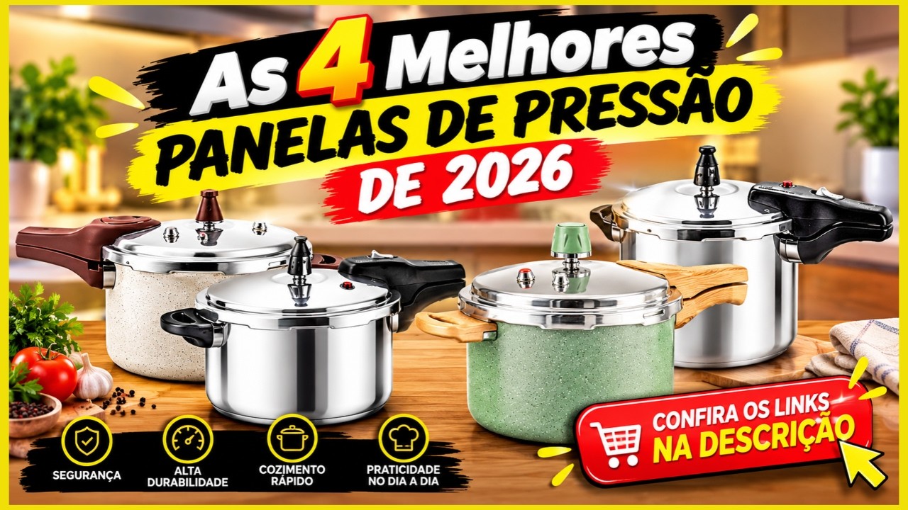 🍲🔥 As 4  Melhores Panelas de Pressão de 2026! Qual Vale a Pena?