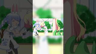 （￣３￣）の手描き邪神ちゃんドロップキックXで「くぉのレットゥーシュめ……」#shorts