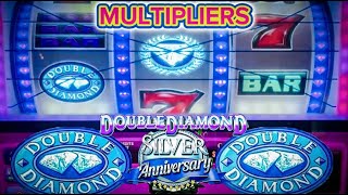 Multipliers BIG WIN! Double Diamond Silver Anniversary Slot