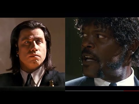 Inspectors from the welfare office at the Pulp Fiction student apartment: funny to senseless dubbing