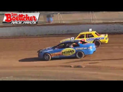 Modified Sedans - Dean Fraser Memorial - Heat 1 - Carrick Speedway - 09.01.16