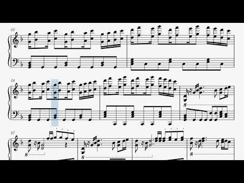 Alba Cavanich (Xenoblade Chronicles 2) Piano Sheet Music - 帝都アルバ・マーゲン(ゼノブレイド2)ピアノ