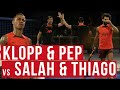 Klopp & Pep Lijnders vs Mo Salah & Thiago in padel challenge