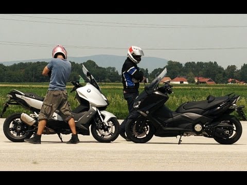 BMW C600 Sport vs Yamaha T-Max 530 | Extreme test