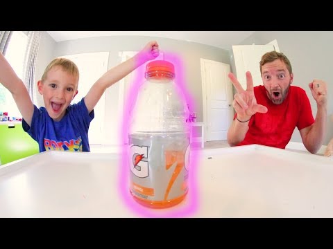 HOW TO BOTTLE FLIP! / Father & Son