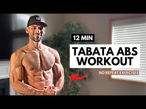 12 Min Tabata ABS WORKOUT for Men and Women | No Repeat Core Exercises, Low Impact & At Home
