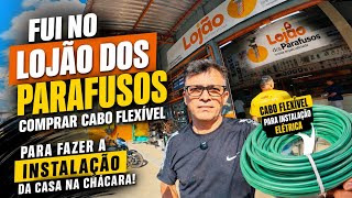 CHEGOU A HORA DE FAZER A INSTALAÇÃO ELÉTRICA DE NOSSA SEDE NA CHÁCARA .