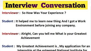 Interview Conversation || Job Interview || SRV Studyroom