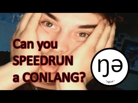 Making a Language in Half an Hour -- Conlang Speedrunning