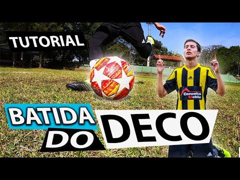 APRENDA CHUTE COM CURVA "BATIDA DO DECO" (Lances efetivos de futebol) - {BZK}