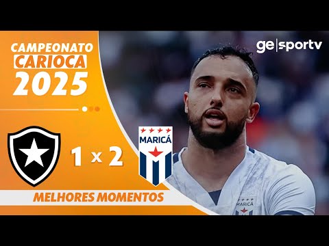 Gols e lances de Botafogo x Maricá