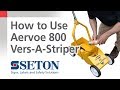 How to Use the Aervoe 800 Vers-A-Striper Aerosol Paint Striping Machine
