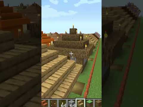 HU Smart Gamer - I build Small Village in Minecraft Creative mode 2023 Day 1517 #shorts